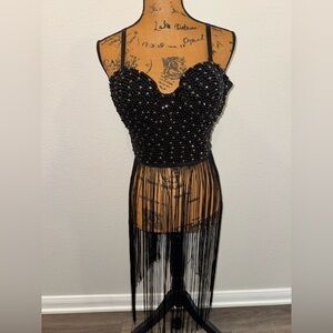 NWT Fashion Nova Center Stage Corset Top - Black - US XL